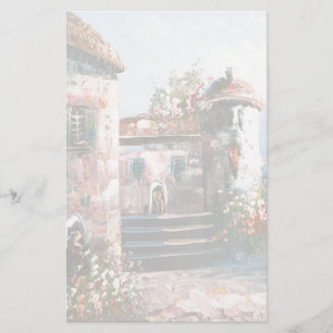 Papelería Pintura de un chalet europeo de lujo