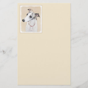 Papelería Pintura de Whippet - Arte Cute Original Perro
