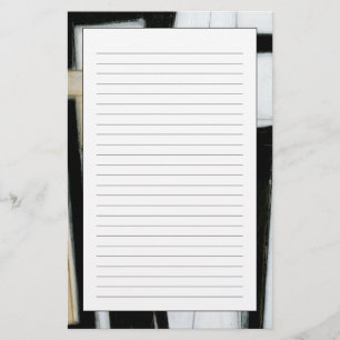 Papelería Pintura en blanco y negro abstracta