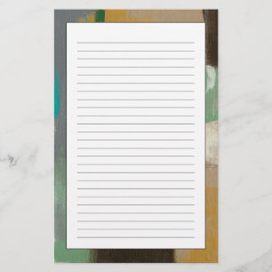 Papelería Pintura expresionista con pincel fuerte