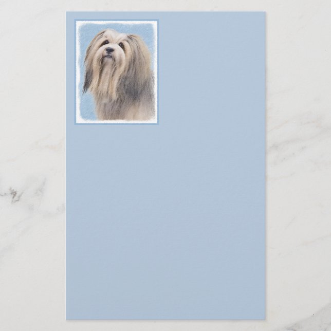 Papelería Pintura Havanesa (plateada) - Arte de Perro Origin (Anverso)