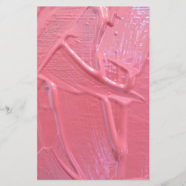 Papelería Pintura húmeda goteando pintura rosa (Anverso)