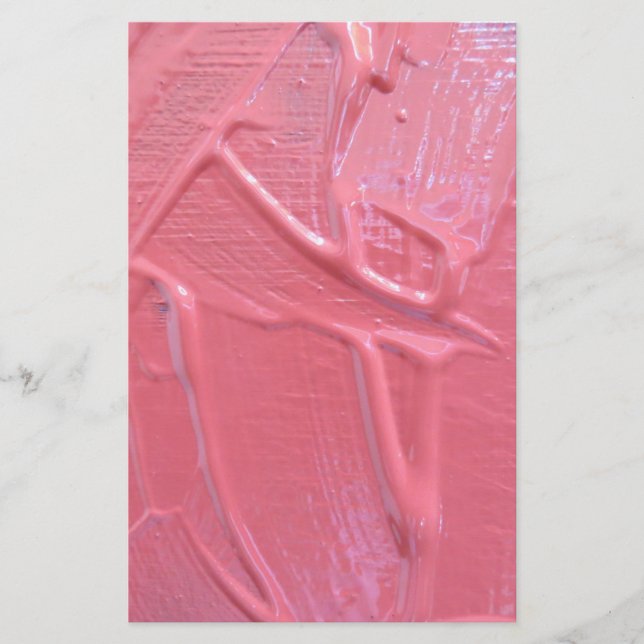 Papelería Pintura húmeda goteando pintura rosa (Anverso)