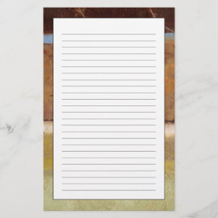 Papelería Pintura moderna en tonos de la Tierra de Norman Wy