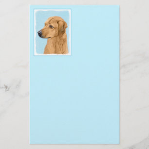 Papelería Pintura Ridgeback Rhodesiana - Arte Perro Original