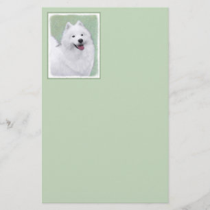 Papelería Pintura Samoyed - Arte Perro Original Cuto