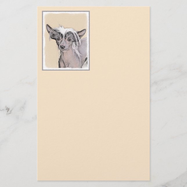 Papelería Pintura sin pelo de cremallera china arte original (Anverso)