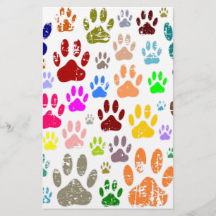 Papelería Pinturas coloreadas de Perro con angustia