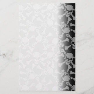 Papelería Pirata de la roca del gótico de la bandera pirata