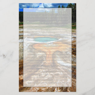 Papelería Piscina la termal de Yellowstone