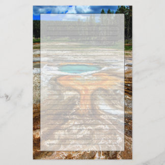 Papelería Piscina la termal de Yellowstone