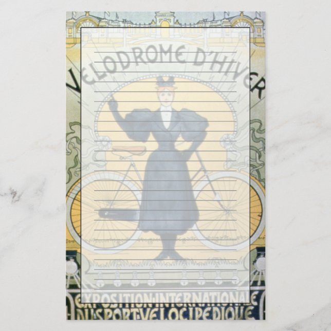 Papelería "Pista de Carreras del ciclo del invierno", objeto (Anverso)