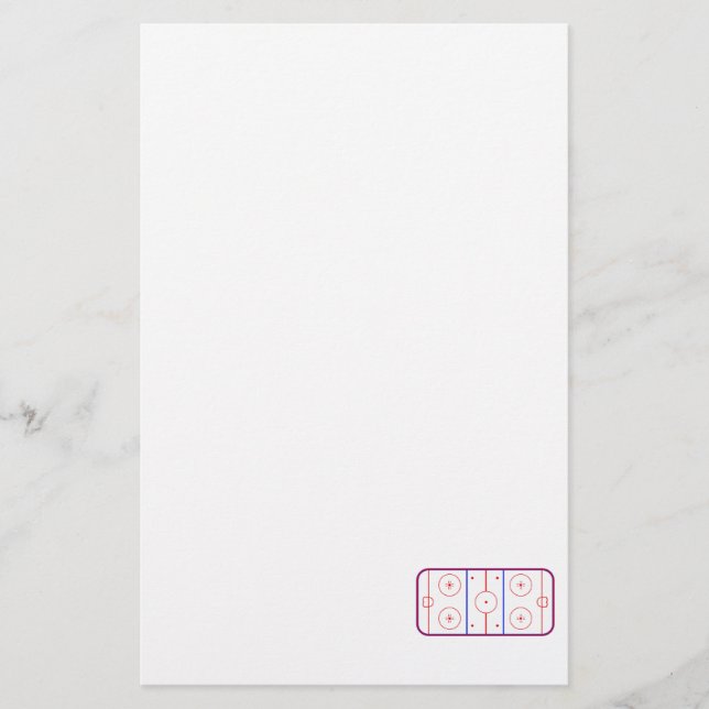 Papelería Pista del hockey (Anverso)