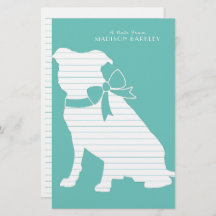 Pit Bulldog Puppy Pitbull Stationery