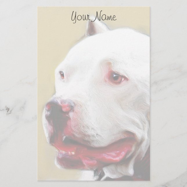 Papelería Pitbull inmóvil (Anverso)