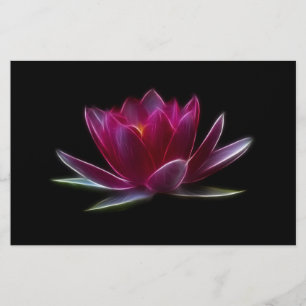 Papelería Planta de agua de la flor de Lotus