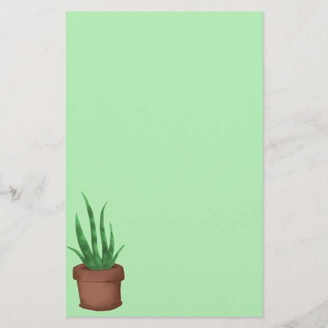 Papelería Planta Potentada de bonito (Anverso)