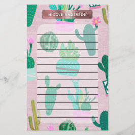 Papelería Plantas de Cactus Cactáceas del Suroeste Rústico R