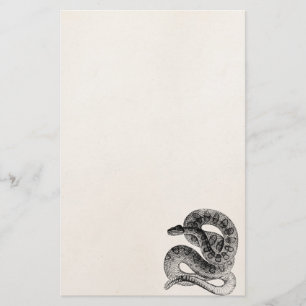 Papelería Plantilla de la serpiente del reptil de la