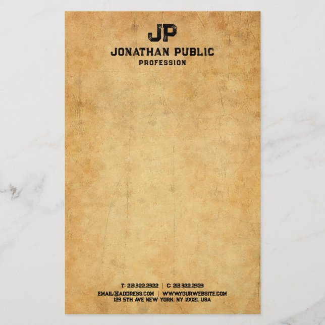 Papelería Plantilla de texto con problemas de aspecto de pap (Anverso)