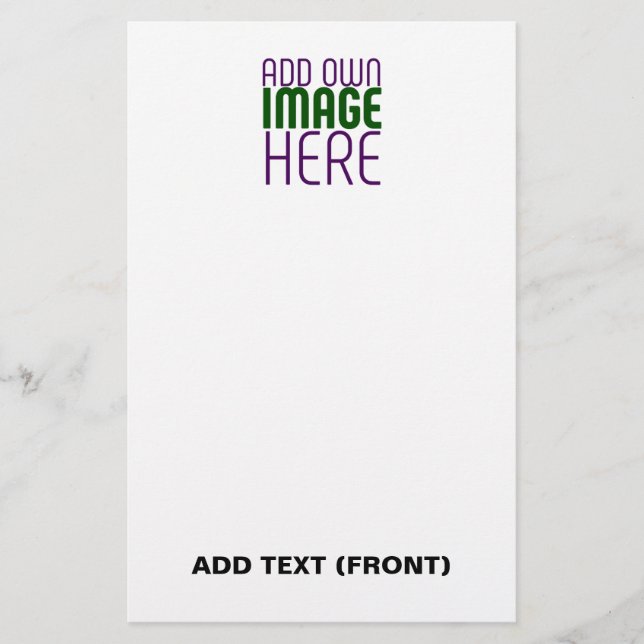 PAPELERÍA PLANTILLA DE TEXTO DE IMAGEN BLANCA SIMPLE EDITABL (Anverso)