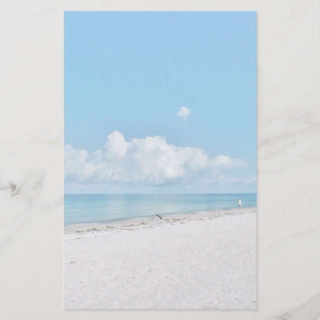 Papelería Playa tropical inmóvil (Anverso)