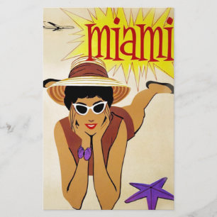 Papelería Playa Vintage Miami Beach