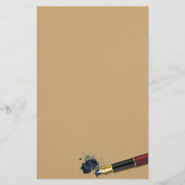 Papelería Pluma de fuente de relleno con ranura para tinta -