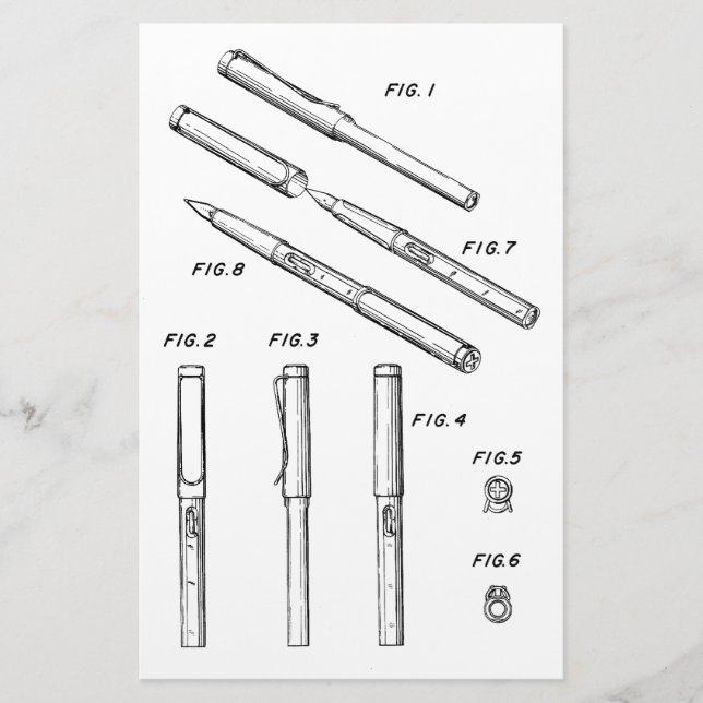 Papelería Pluma para la fuente Lamy Safari (Anverso)