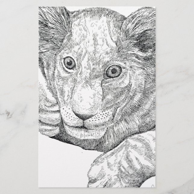 Papelería Pluma y tinta de la Cubierta de León (Anverso)