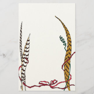 Papelería Plumas agraciadas en sombras del otoño II