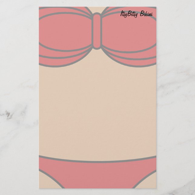 Papelería Poco bikini rojo (Anverso)