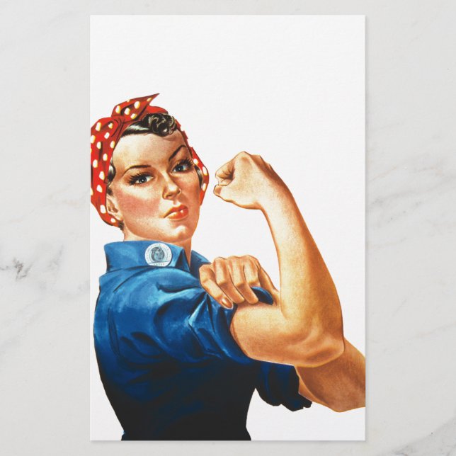 Papelería Podemos lograrlo, Rosie the Riveter Women Power (Anverso)