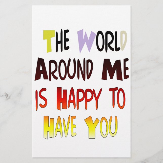 Papelería Poderoso mensaje de bienvenida: Una cita motivacio (Anverso)