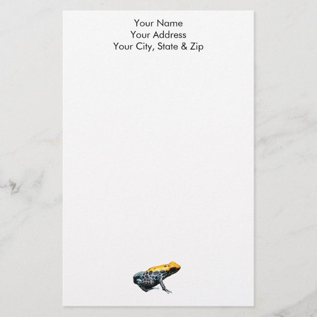 Papelería Poison Dart Frog (Anverso)
