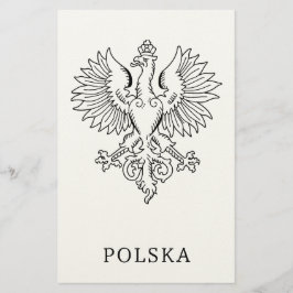 Papelería Poland's White Eagle Contemporary State Emblem 