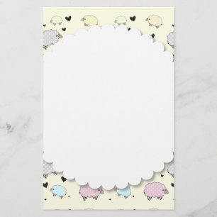 Papelería Polkadot Pastel Sheep