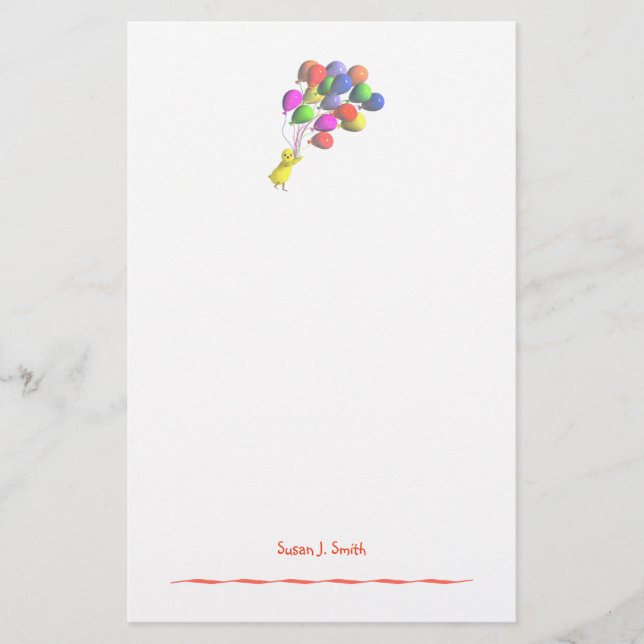 Papelería Pollos y globos (Anverso)