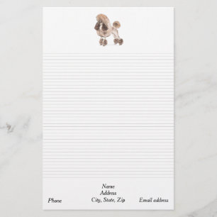 Papelería Poodle - Mostrar Abrigo: Vinculado y dirección