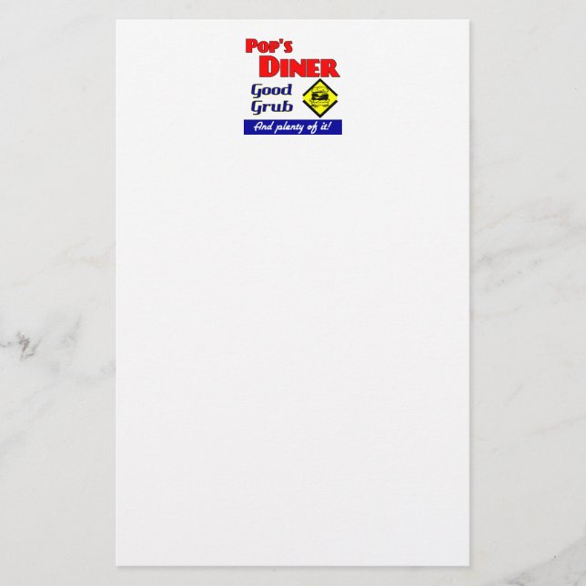 Papelería Pops Diner Kitchen Art (Anverso)
