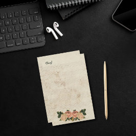 Papelería Por su floral rústica