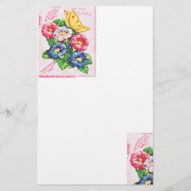 Papelería Por tu cumpleaños (Anverso)