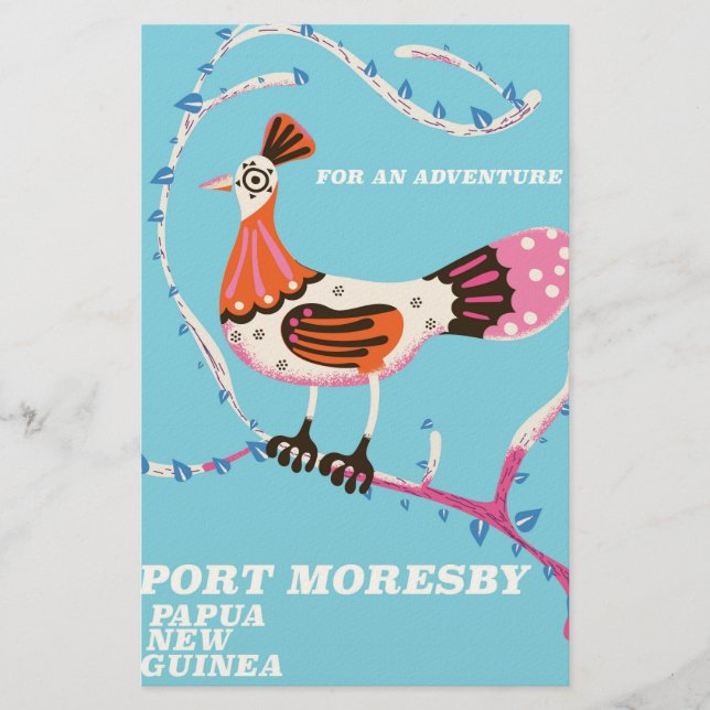 Papelería Port Moresby, Papúa Nueva Guinea (Anverso)