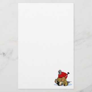 Papelería Portero rojo del hockey