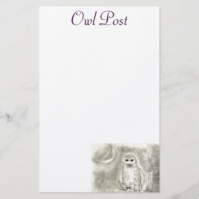 Papelería Poste del búho (Anverso)