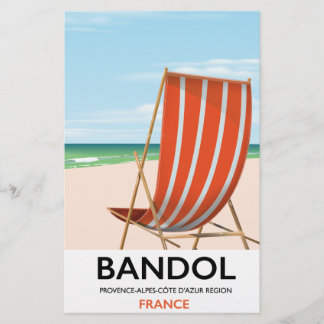 Papelería Póster de Bandol junto al mar en el sureste de Fra