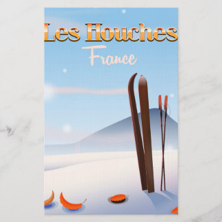 Papelería Póster de esquí Les Houches Francia