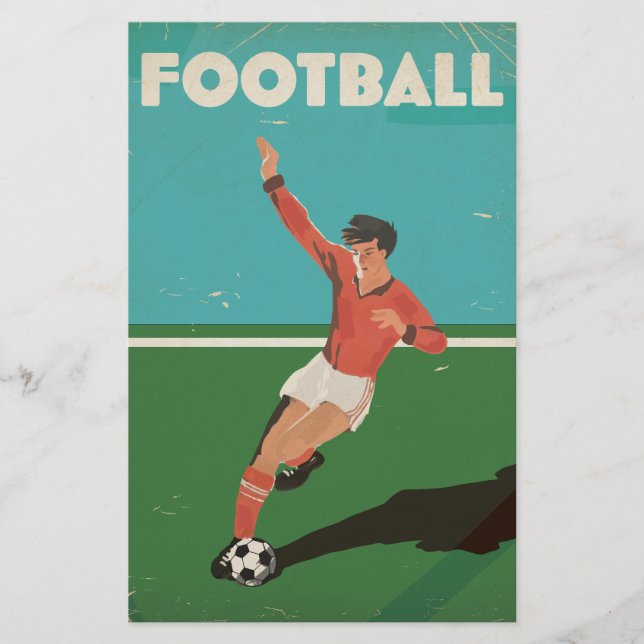 Papelería Poster de fútbol de época (Anverso)