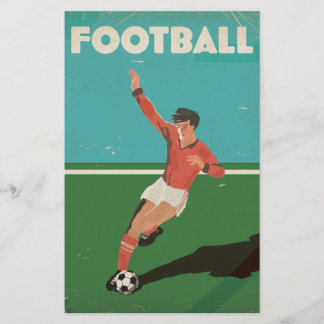 Papelería Póster de fútbol vintage
