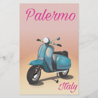Papelería Póster de scooter de Palermo Italia